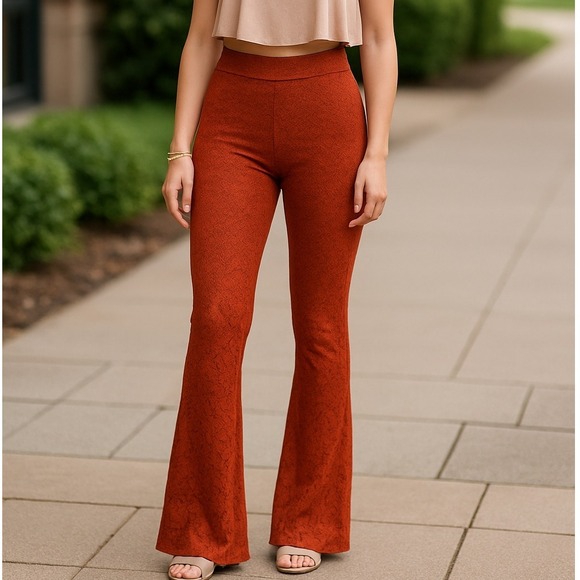 Soho Lace Wide Leg Pants Size L - Picture 1 of 5